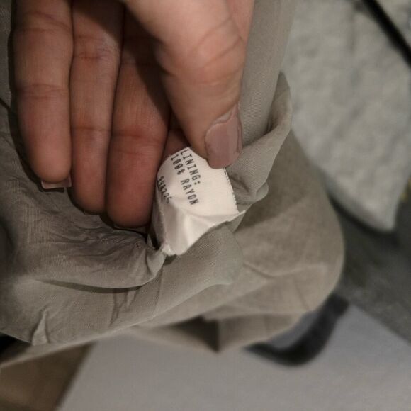 Yansi Fugel Tan Wool‎ Pencil Skirt Size 8 - Picture 8 of 8